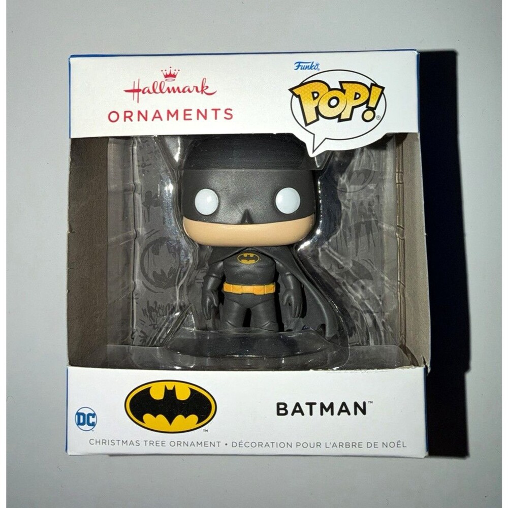 Hallmark Funko POP! DC Batman Christmas Tree Ornament Black Gray Yellow